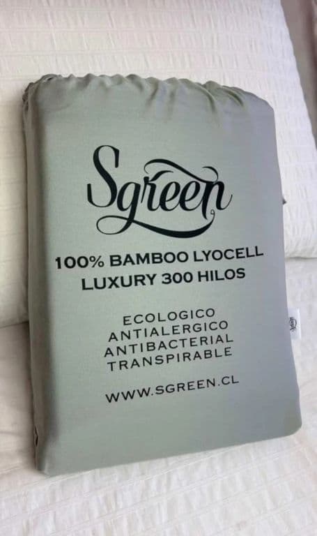 Sabanas de Bambu 1.5PLZ 300 hilos Sgreen/Verde