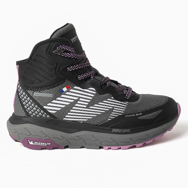 Botin Zapatilla Impermeable Negro Rosa Mujer Michelin Aw06 Negro 36