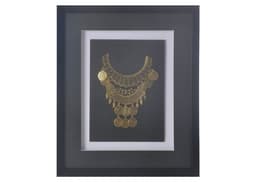 Cuadro Joya Dorada Negro 38x45 cm