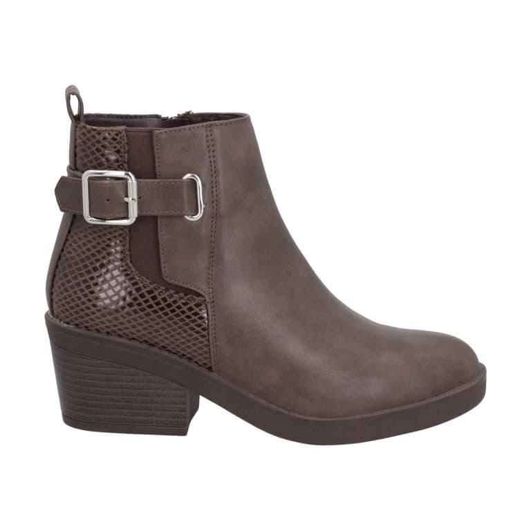 Botin Casual Mujer Cafe Taco Medio Harper Cafe 36