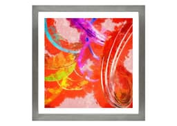 Cuadro Lamina Moderna abstracto rojo 50x50 cm