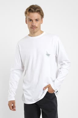 Polera manga larga Hombre Hoja Blanco 2XL