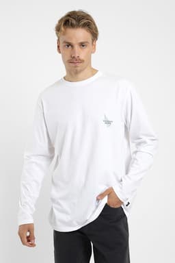 Polera manga larga Hombre Hoja Blanco L