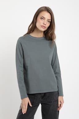 Polera manga larga Mujer Nalca Gris XS