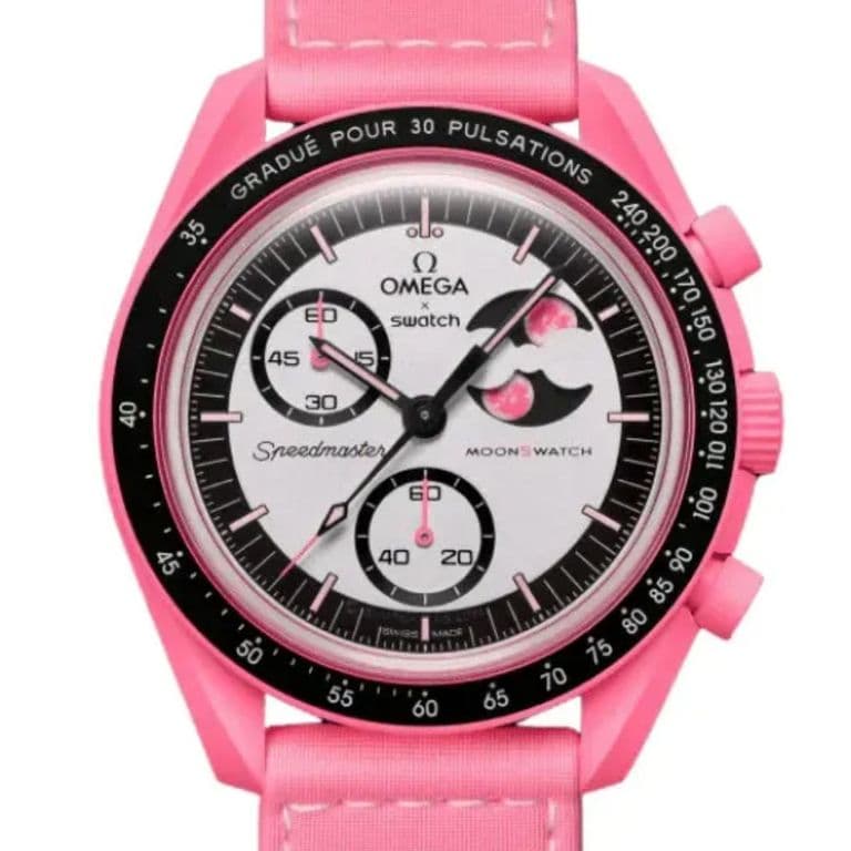 Reloj Unisex Moonswatch Mission To The Pink Moonphase Rosa TALLA UNICA