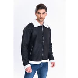 Chaqueta Aviadora Hombre Cierre Chiporro Tendencia 7554 Negro M