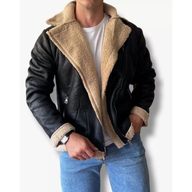Chaqueta Piloto Hombre Chiporro Cierres Tendencia 7583 Negro 2XL