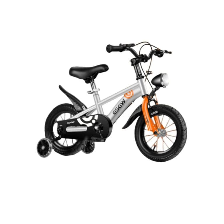 Bicicleta Infantil Aro 16 Plateada con Luz Delantera Plateado M