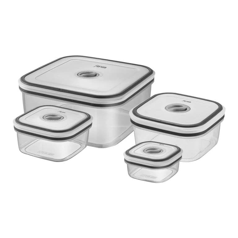 Set Contenedores de Plastico Hermeticos 4 Unidades