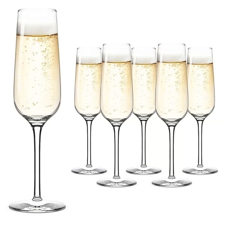 Set 6 Copas Cristal 214 ml Espumante Stellenbosch