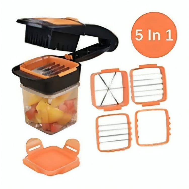 Picador Rebanador Multiple 5 En 1 Verduras Frutas Ensaladas