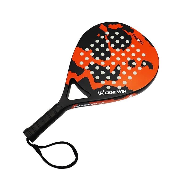 Raqueta Pala Paleta Padel Fibra Carbono 4003 Advanced Naranj