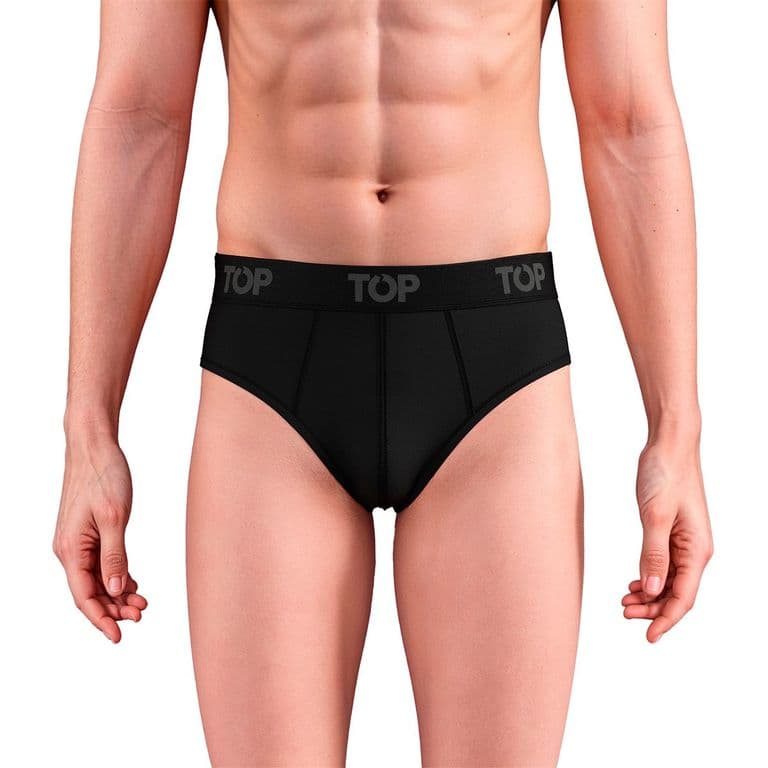 Slip Algodon Incontinencia - Flujo Moderado Negro S