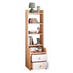 Velador Mueble Organizador Con Repisas Cajones Madera Dormitorio