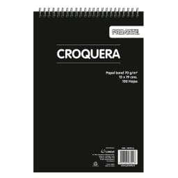 Croquera 13x19cm 100hjs