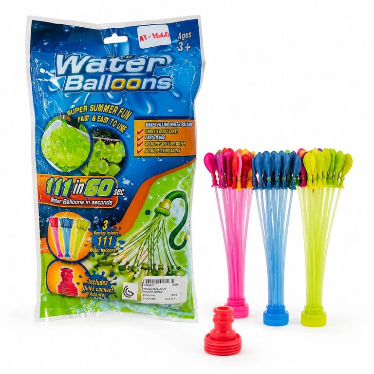 Juguete Set 111 Bombas Agua 60 Segundos -