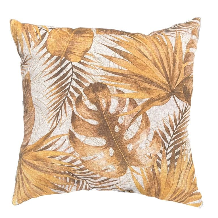 Funda Cojin Decorativo Diseno Monstera Otono 60x60.