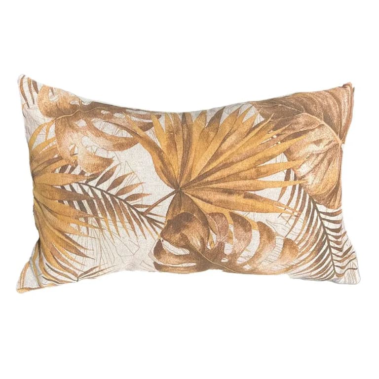 Cojin Decorativo Diseno Monstera Otono 60x40 Relleno.