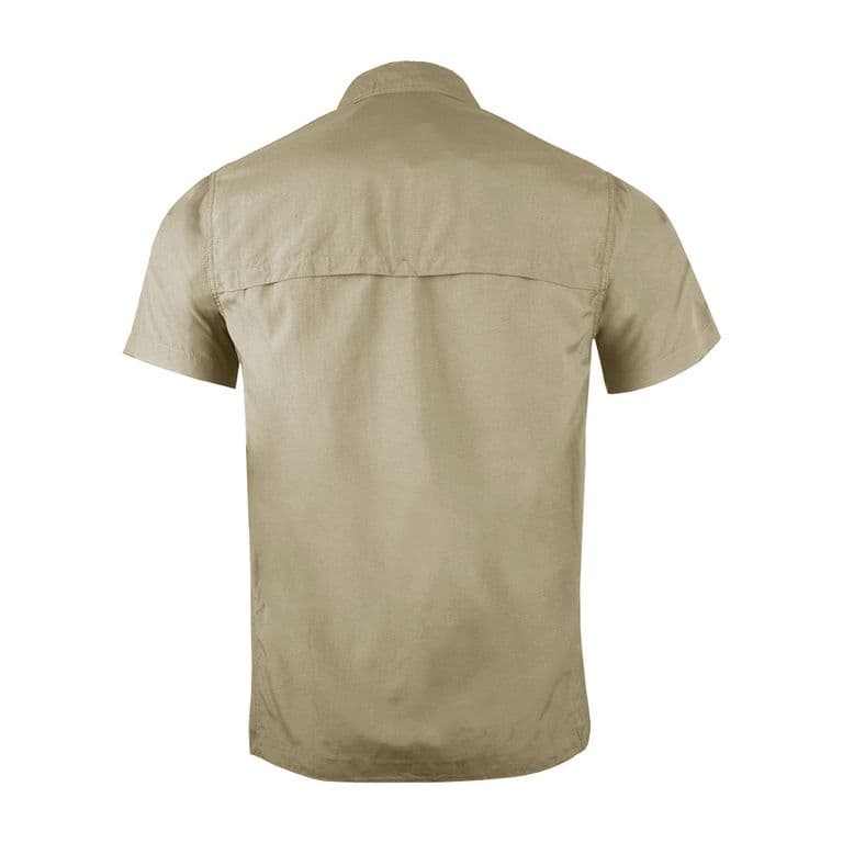Camisa Trekking Ripstop Manga Corta UPF50 Fenec Beige Hombre Beige S
