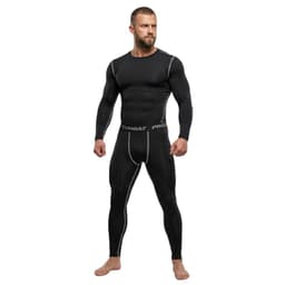 Conjunto Primera Capa Tactica Combat Pro - Termico y Compresion Negro M
