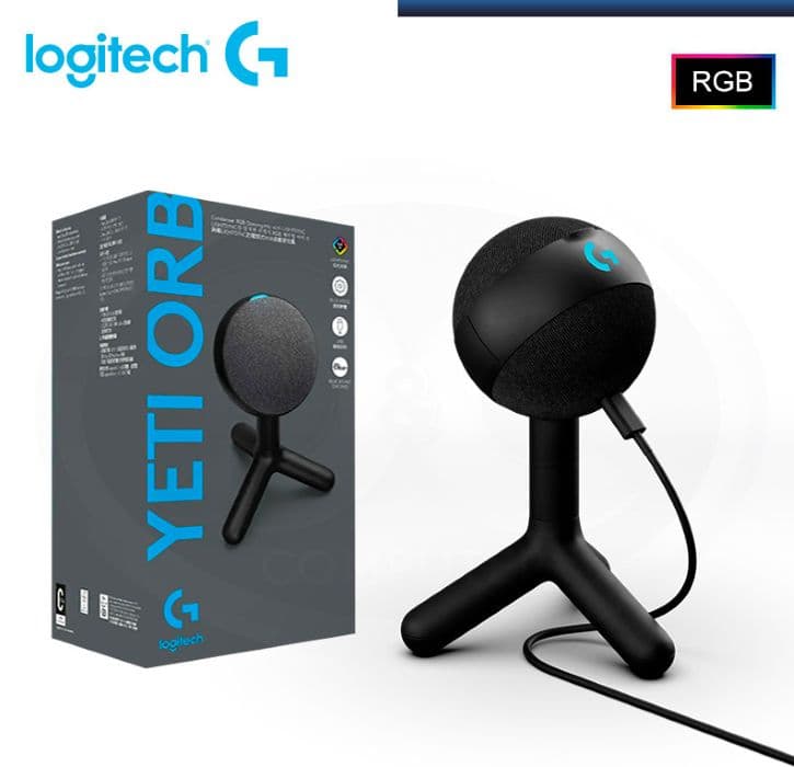 Microfono Streaming - Yeti Orb Condensador - RGB - USB