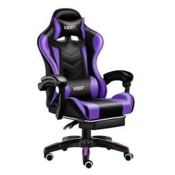 Silla Gamer GX2000 Reclinable Profesional con Reposapies- Morado