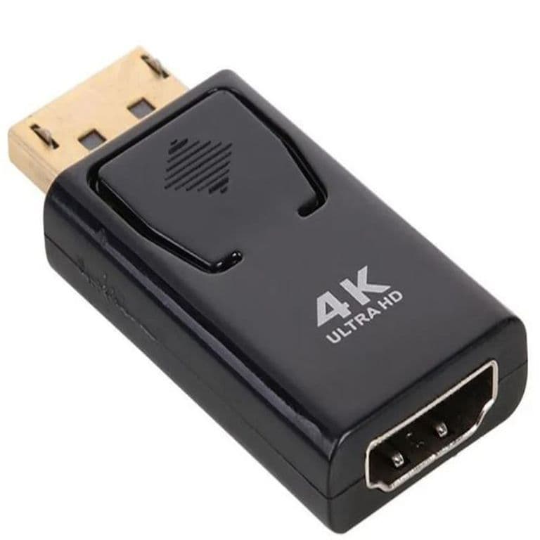 ADAPTADOR DISPLAY PORT MACHO A HDMI HEMBRA 4K