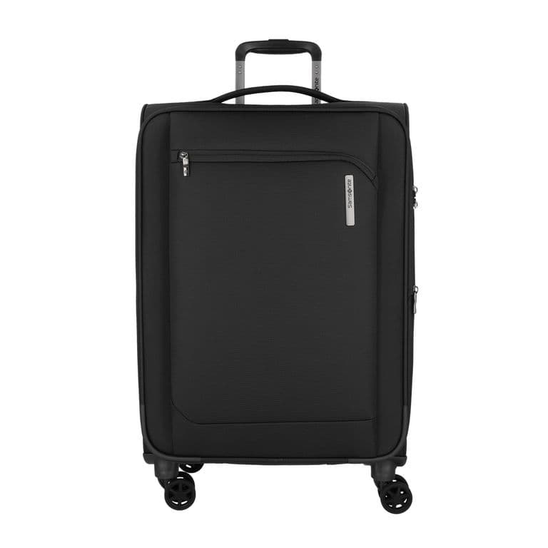 Maleta de Viaje Odyssey Grande Negra Blanda Expandible Negro L