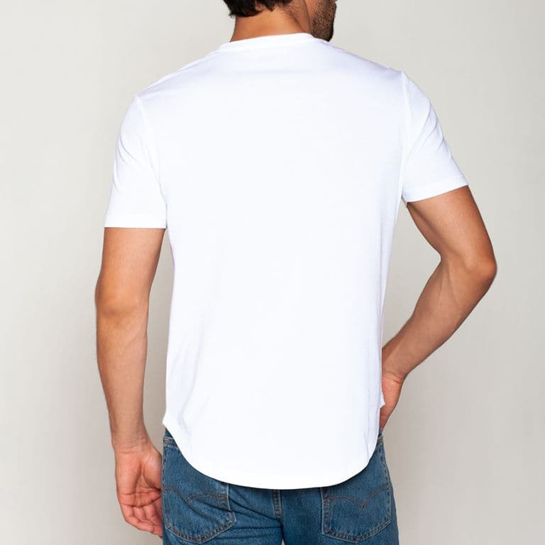 Polera Algodon Regular Fit Blanco Blanco L