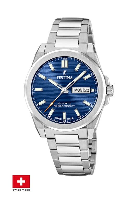 Reloj F20073/3 Azul Hombre Acero Clasico Azul TALLA UNICA