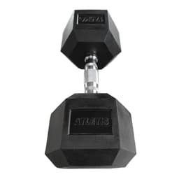 Mancuerna Hexagonal 17.5 kg Negro