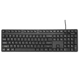 Teclado con Cable USB Estandar 108 Teclas QWERTY - Negro