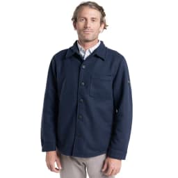 Chaqueta Abrigo de Pano Rochester Manga Larga Hombre Azul Marino S