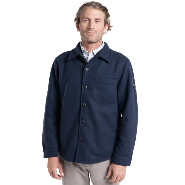 Chaqueta Abrigo de Pano Rochester Manga Larga Hombre Azul Marino S