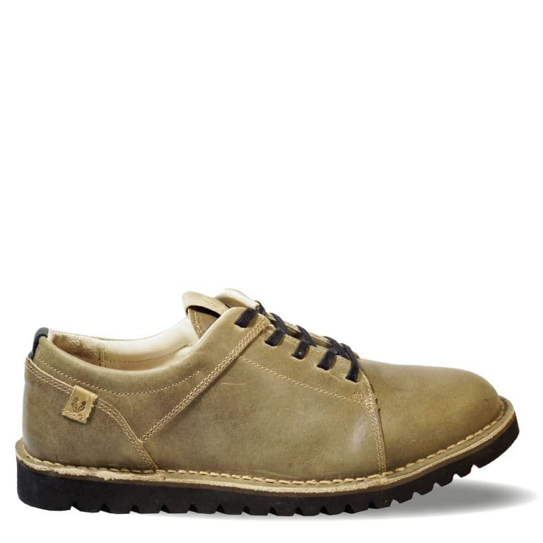 Zapato Hombre De Cuero Milenio Verde Veroz Verde 41