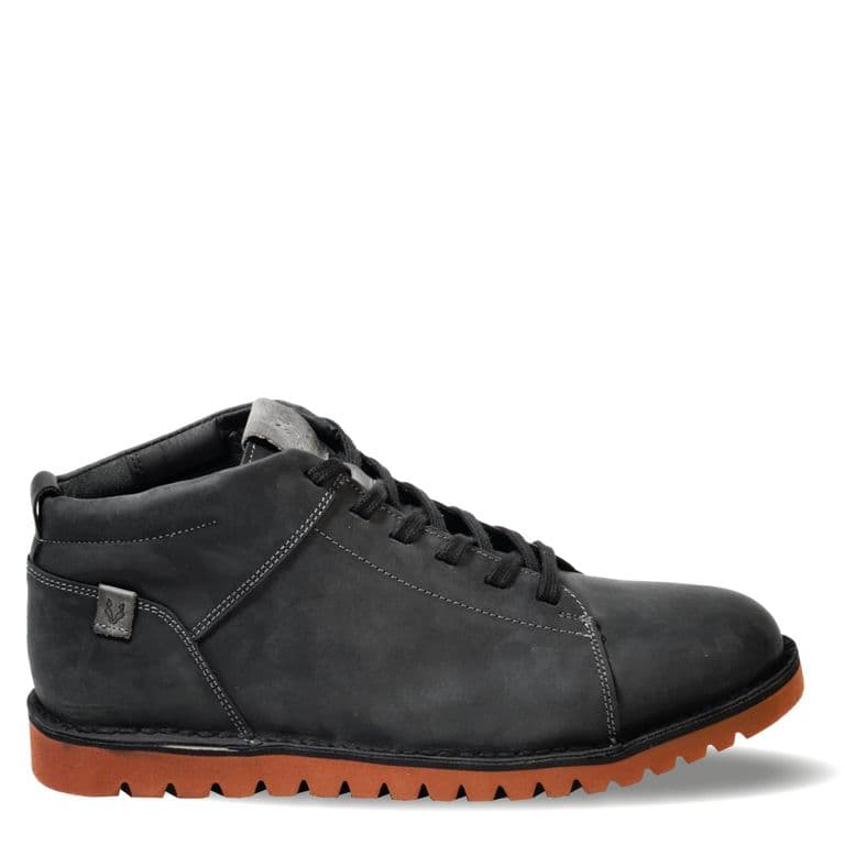 Zapato Hombre De Cuero Milenio Mid Negro Veroz Negro 40