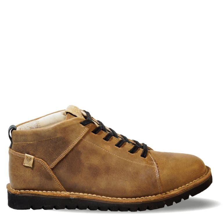 Zapato Hombre De Cuero Milenio Mid Cafe Veroz Cafe Claro 41
