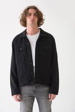 Chaqueta Denim Hombre Jagger Jacket Regular Fit Negra Negro XL