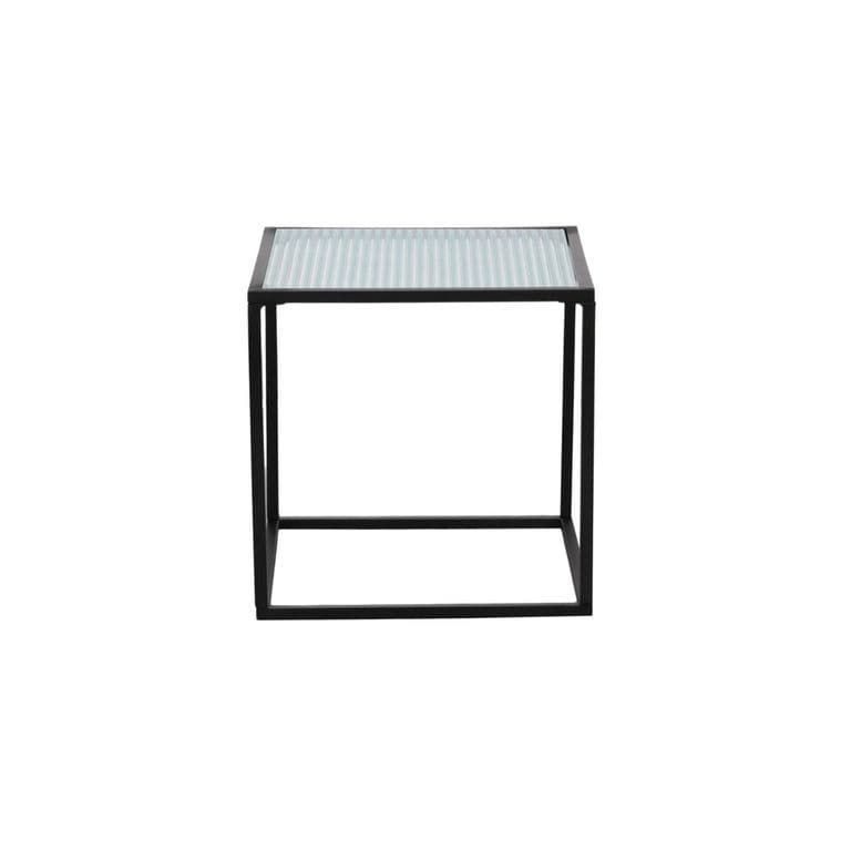 Mesa Metal Negro 35 x 35 x 35 cm