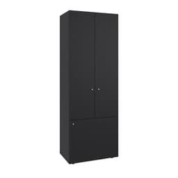 Closet 3 Puertas Negro 170x60x40.2 cm