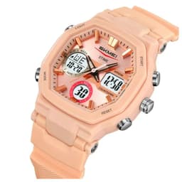 Reloj cuarzo deportivo Unisex analogico pantalla digital Led Rosa S/M