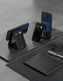 Tarjetero Celular Magnetico Plegable Compatible Magsafe Negro TALLA UNICA