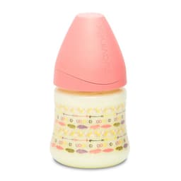 MAMADERA 150ML TETINA REDONDA SILICONA INDIO ROSADO +0M