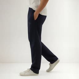 Pantalon de Buzo Recto Hombre 100% Algodon Confeccion Nacional Azul Marino XL
