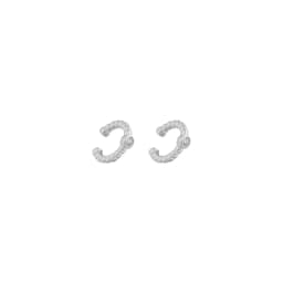 EARCUFFS CALI BANADO EN ORO BLANCO Plateado TALLA UNICA