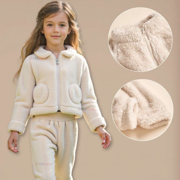 Conjunto Frizado Polar 2 Piezas Nina Beige Beige 12-18 MESES