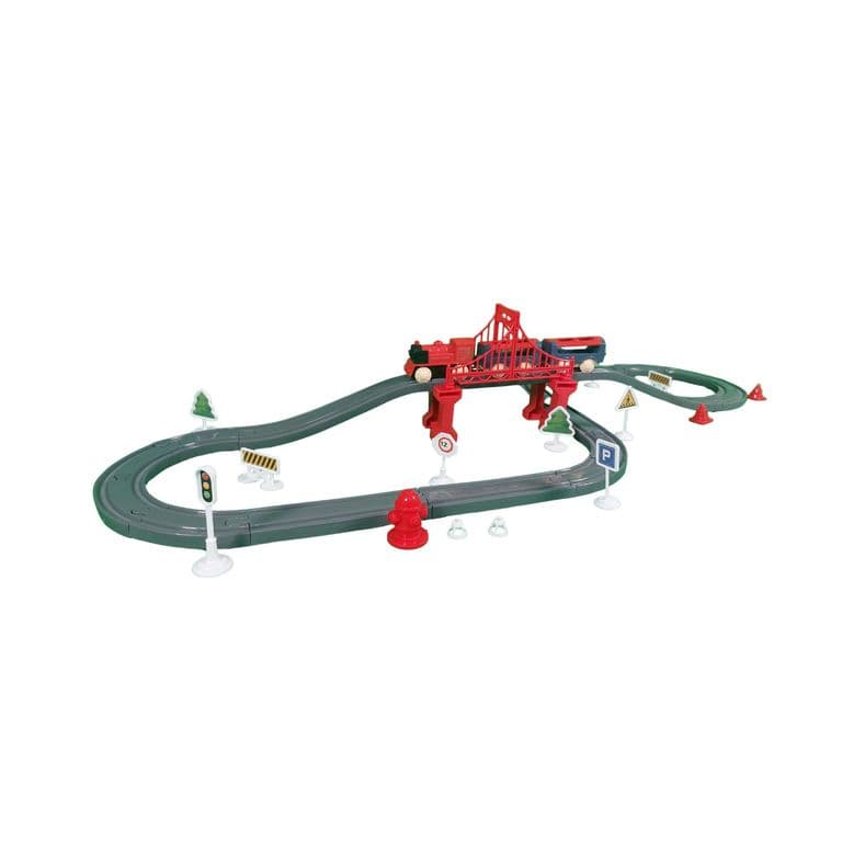 Pista Armable Mini Tren 44 Piezas facil de Llevar