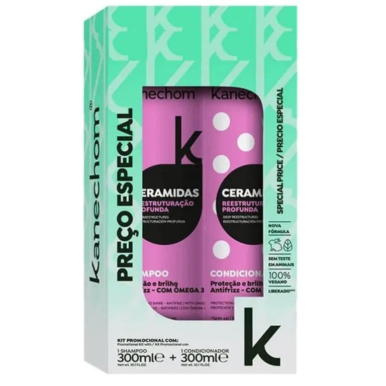 Pack Shampoo + Acondicionador Ceramidas 600 Ml.