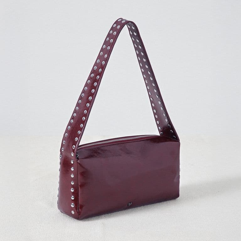 Cartera Tachas Rojo Mujer Rojo Oscuro TALLA UNICA