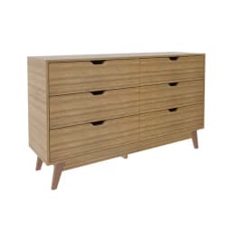 Comoda 6 cajones almendra CM8044